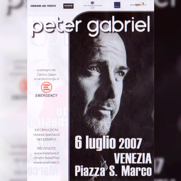 Peter Gabriel at Piazza San Marco