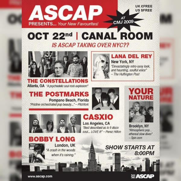 ASCAP Presents... Your New Favourites! at CMJ 2009