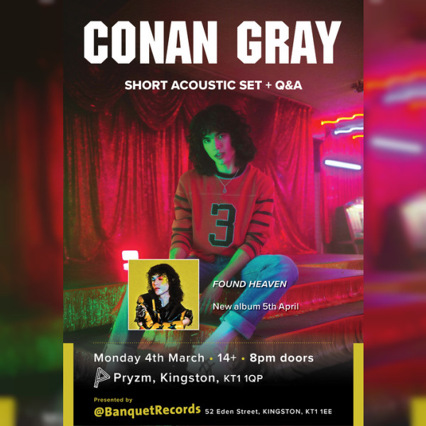 Conan Gray at PRYZM